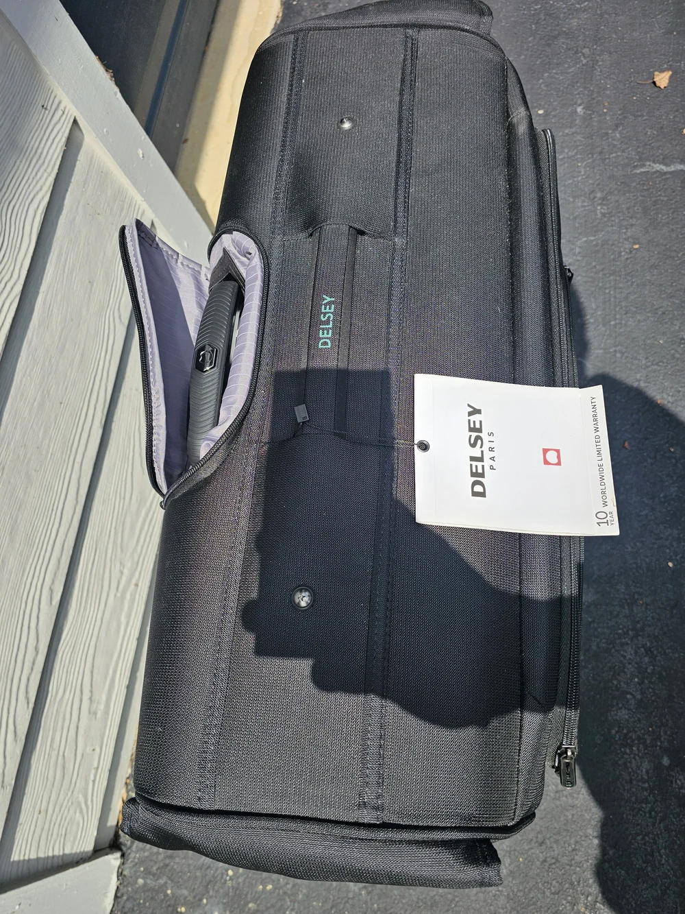 DELSEY PARIS Helium DLX - Rolling Garment Bag with Spinner Wheel Travel Bag Blk